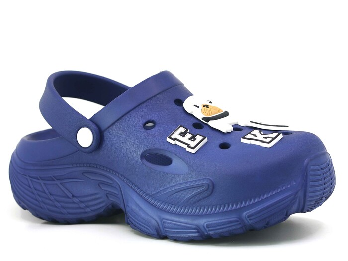 Monapicco Zenne Zümrüt Kauçuk Üç Etiketli Kutulu Eva Cross Terlik Lacivert - 1