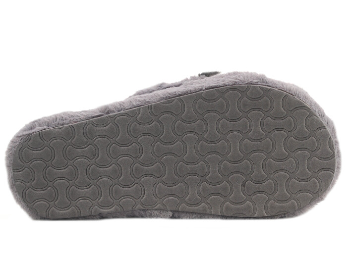 Motif Zenne 2025 Burnu Kapalı Fiyonk Ev Terliği Gri - Beyaz - 3