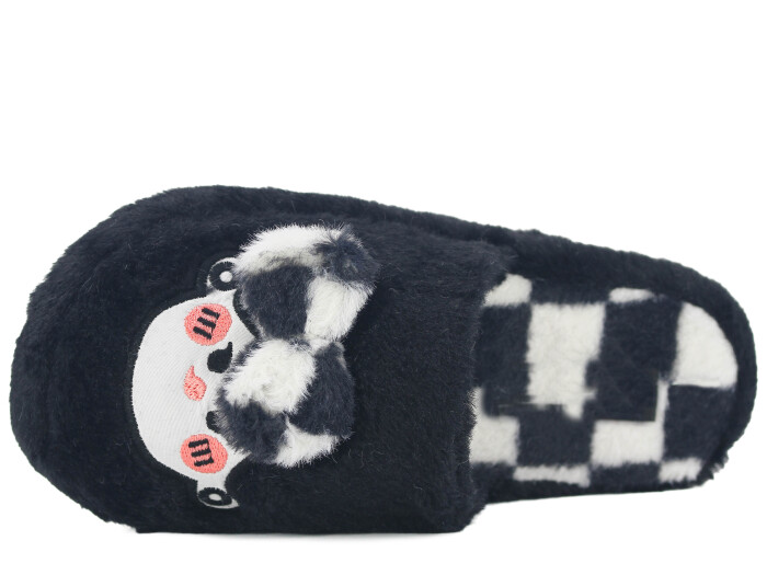 Motif Zenne 2025 Burnu Kapalı Fiyonk Ev Terliği Siyah - Beyaz - 2