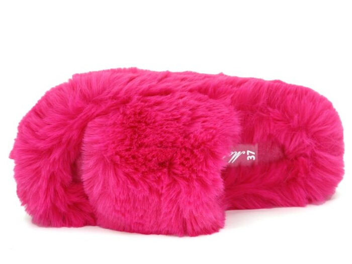 Motivo Zenne Peluşlu Açık Kışlık Ev Terliği Fuşya - 2