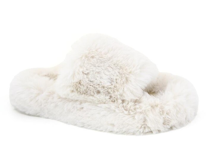 Motivo Zenne Peluşlu Açık Kışlık Ev Terliği Krem 