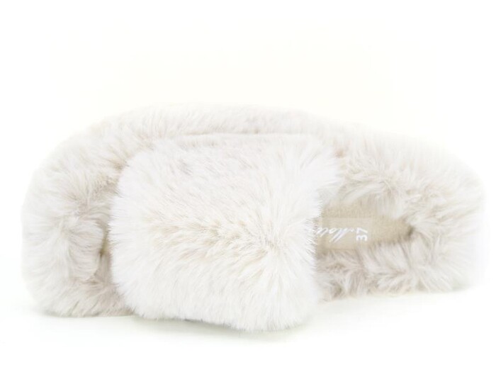 Motivo Zenne Peluşlu Açık Kışlık Ev Terliği Krem - Motivo (1)