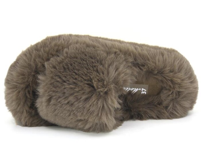 Motivo Zenne Peluşlu Açık Kışlık Ev Terliği Kül - 2