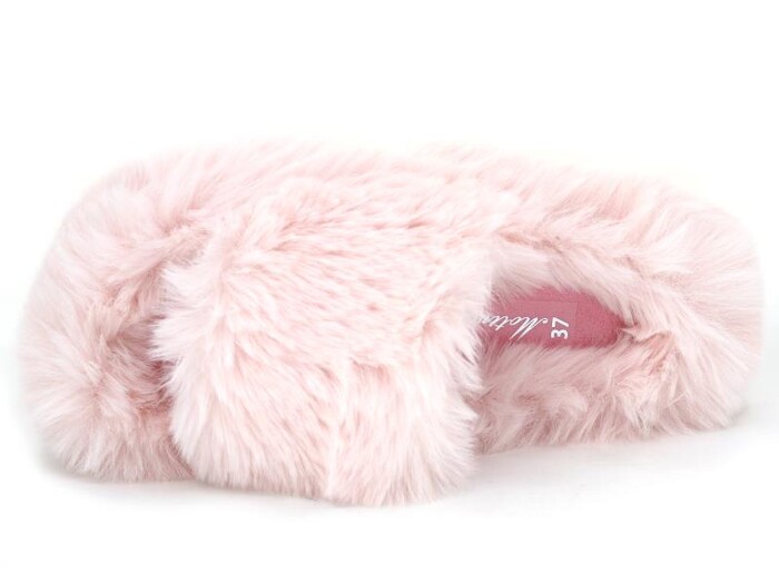 Motivo Zenne Peluşlu Açık Kışlık Ev Terliği Pudra - Motivo (1)