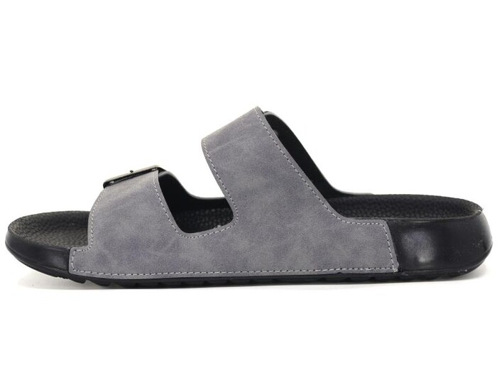 Mulex Merdane 50651 Monta Spor Taban Çift Toka Günlük Terlik Füme - Mulex (1)