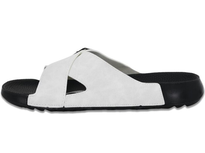 Mulex Merdane 50652 Monta Spor Taban Çapraz Tek Toka Günlük Terlik Beyaz - Mulex (1)