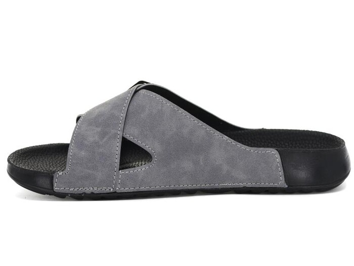 Mulex Merdane 50652 Monta Spor Taban Çapraz Tek Toka Günlük Terlik Füme - Mulex (1)