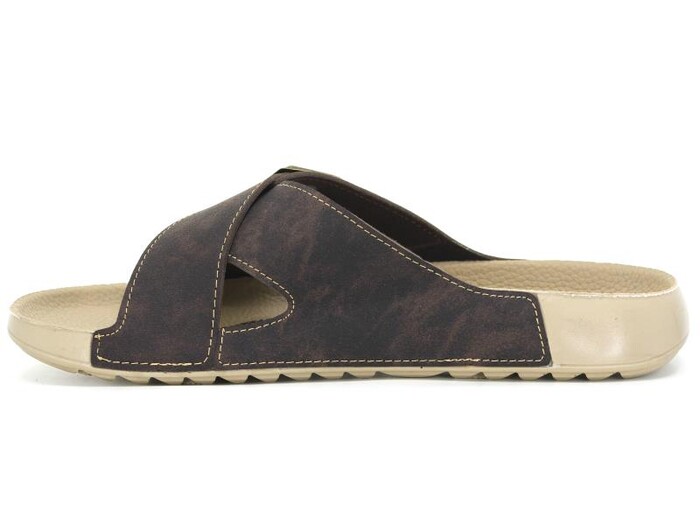 Mulex Merdane 50652 Monta Spor Taban Çapraz Tek Toka Günlük Terlik Kahve - Mulex (1)