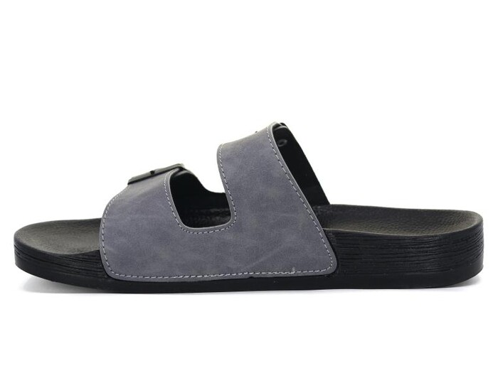 Mulex Merdane 50751 Çift Toka Bahama Şilte Monta Günlük Terlik Füme - Mulex (1)