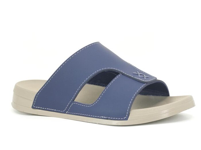 Mulex Merdane 51001 Monta Kutulu Günlük Terlik Lacivert - Mulex