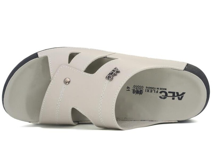 Mulex Merdane 51052 Monta Kutulu Günlük Terlik Bej - Mulex (1)