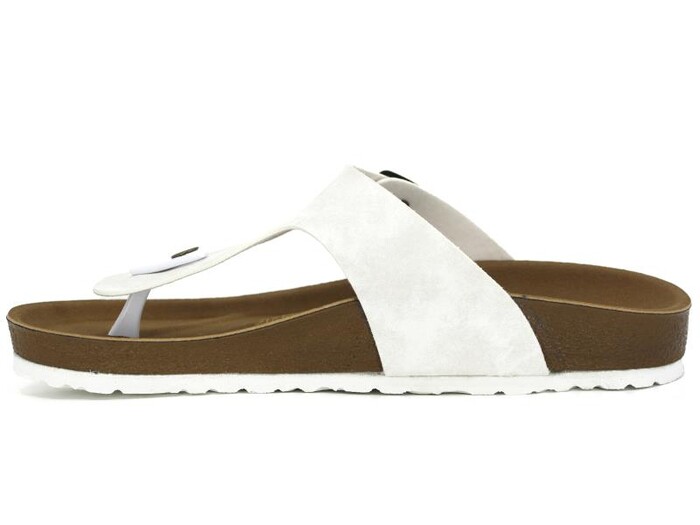 Mulex Merdane 5151 Birken Kutulu Parmak Arası Terlik Beyaz - 2