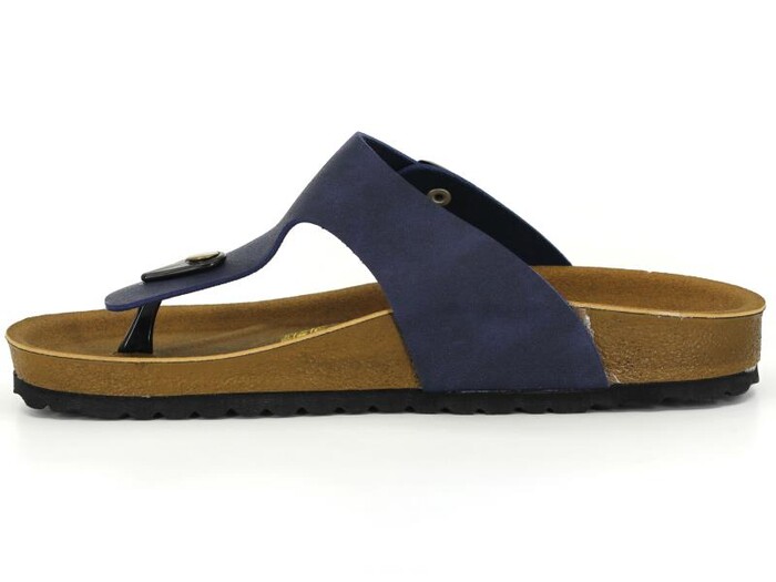 Mulex Merdane 5151 Birken Kutulu Parmak Arası Terlik Lacivert - 3