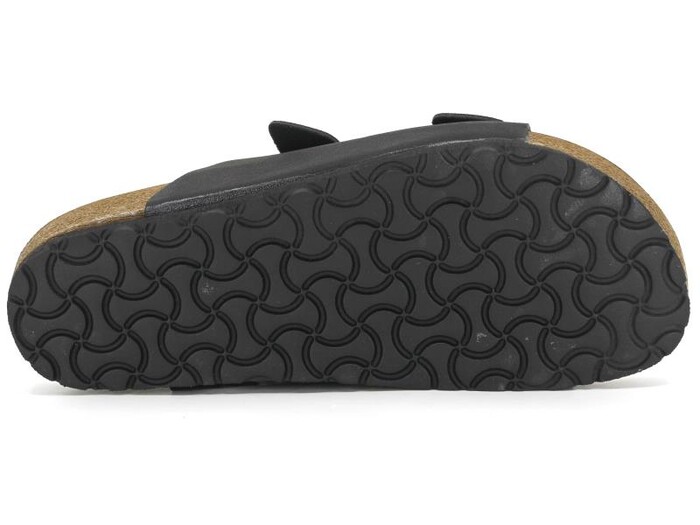 Mulex Merdane 5152 Birken Çift Toka Evalı Monta Günlük Terlik Siyah - 3
