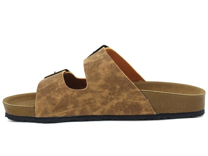 Mulex Merdane 5152 Birken Çift Toka Evalı Monta Günlük Terlik Taba - Mulex (1)