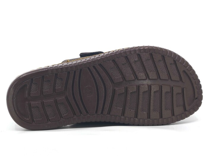 Mulex Merdane 5252 Çift Cırtlı Enj. Kutulu Günlük Terlik Kahve - 3