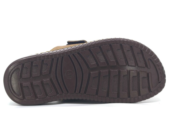 Mulex Merdane 5252 Çift Cırtlı Enj. Kutulu Günlük Terlik Vizon - 3