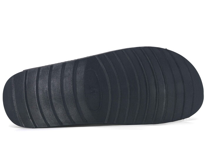 Mulex Merdane 5351 Çift Toka Enj. Cırtlı Kutulu Günlük Terlik Füme - 3