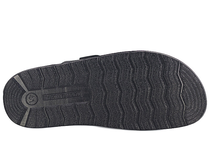 Mulex Merdane 5451 Çift Toka Enj.Kutulu Günlük Terlik Siyah - 3