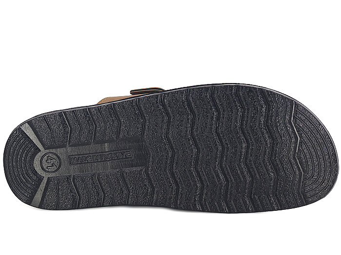 Mulex Merdane 5451 Çift Toka Enj.Kutulu Günlük Terlik Vizon - 3