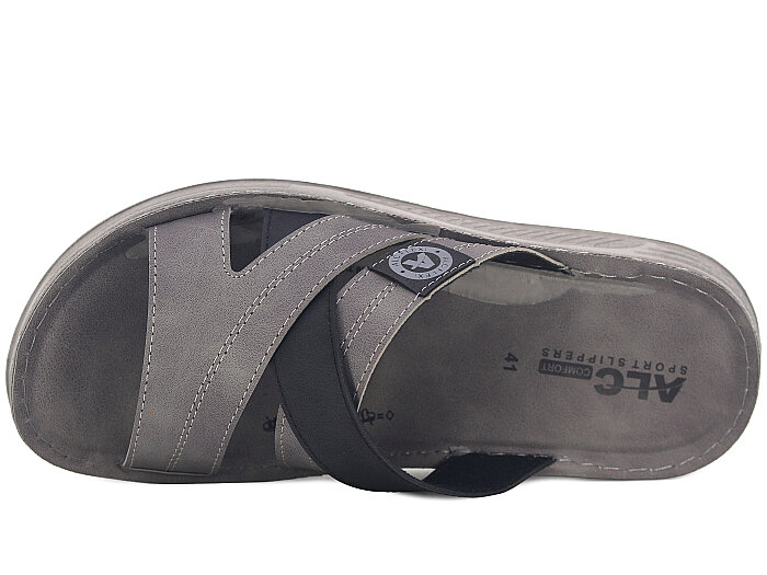 Mulex Merdane 5552 Geçmeli Enj. Kutulu Günlük Terlik Füme - 2