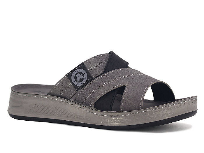 Mulex Merdane 5552 Geçmeli Enj. Kutulu Günlük Terlik Füme - 1