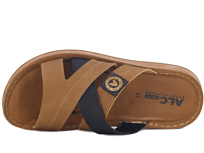 Mulex Merdane 5552 Geçmeli Enj. Kutulu Günlük Terlik Taba - 2