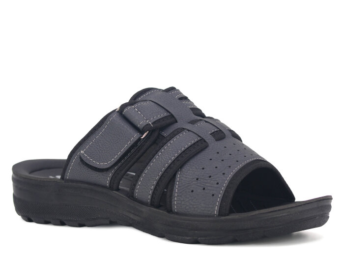 Mulex Merdane Tank Taban Cırtlı-5002 Günlük Terlik Füme - 1