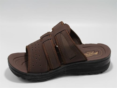 Mulex Merdane Tank Taban Cırtlı-5002 Günlük Terlik Kahve - Mulex (1)