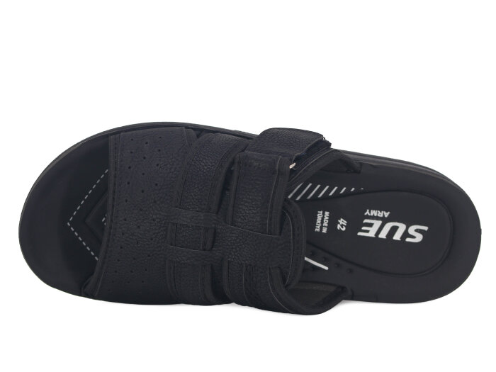 Mulex Merdane Tank Taban Cırtlı-5002 Günlük Terlik Siyah - 2