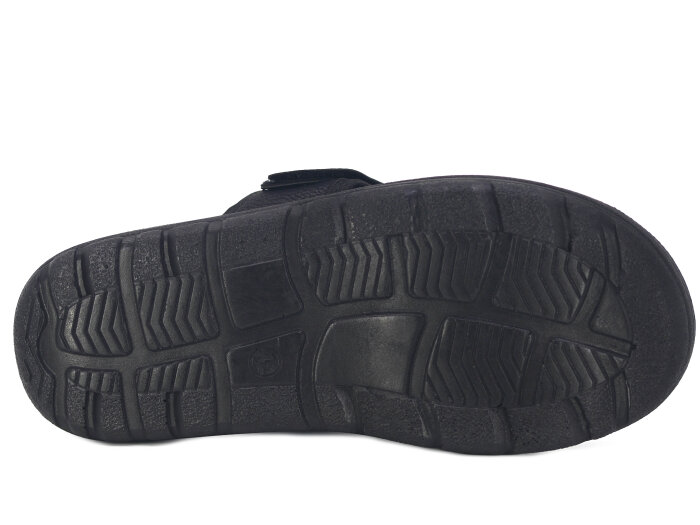 Sue Merdane Tank Taban Cırtlı-5002 Günlük Terlik Siyah - 3