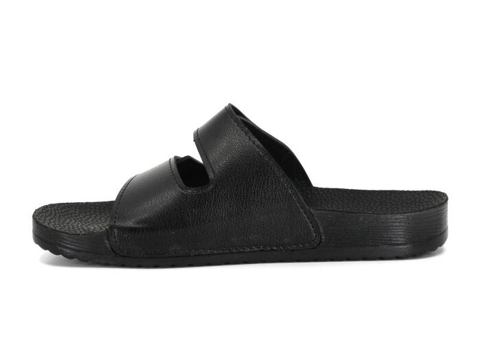 Mulex Zenne 10602 Bahama Çift Cırtlı Monta Günlük Terlik Siyah - Mulex (1)