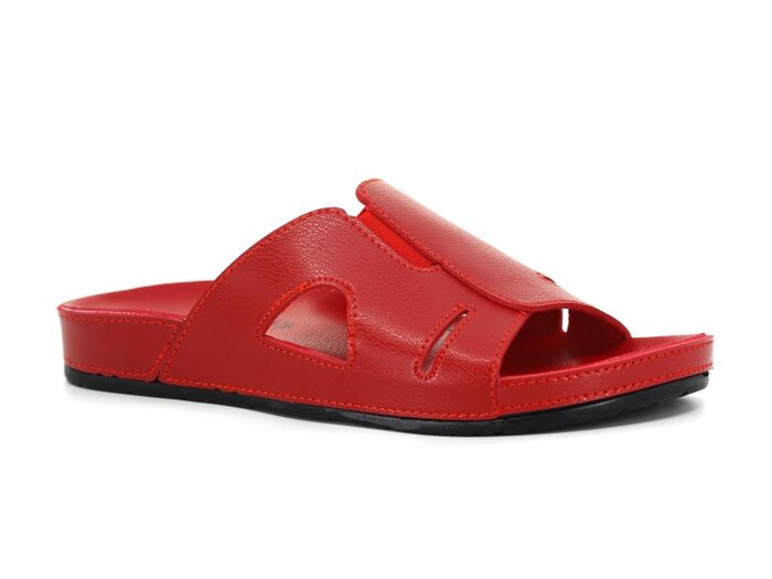 Mulex Zenne 10652 Monta Yan Lastikli Ekstra Kutulu Günlük Terlik Kırmızı - Mulex