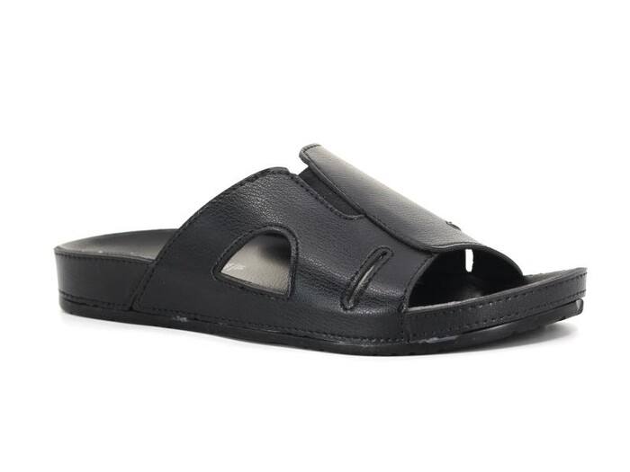 Mulex Zenne 10652 Monta Yan Lastikli Ekstra Kutulu Günlük Terlik Siyah - Mulex