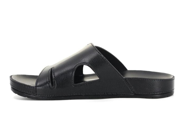 Mulex Zenne 10652 Monta Yan Lastikli Ekstra Kutulu Günlük Terlik Siyah - Mulex (1)