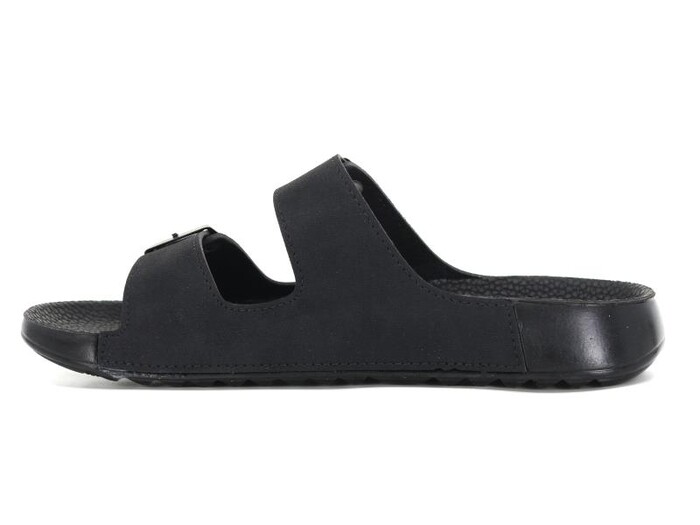 Mulex Zenne 10701 Soft Spor Taban Çift Toka Kutulu Günlük Terlik Siyah - 2