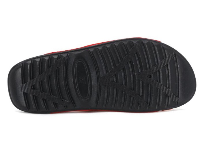 Mulex Zenne 10701 Soft Spor Taban Çift Toka Poşetli Günlük Terlik Kırmızı - 3