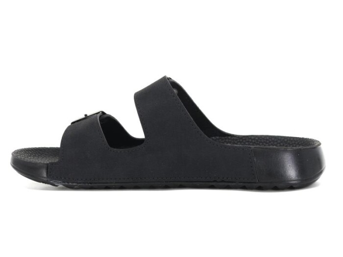 Mulex Zenne 10701 Soft Spor Taban Çift Toka Poşetli Günlük Terlik Siyah - 2