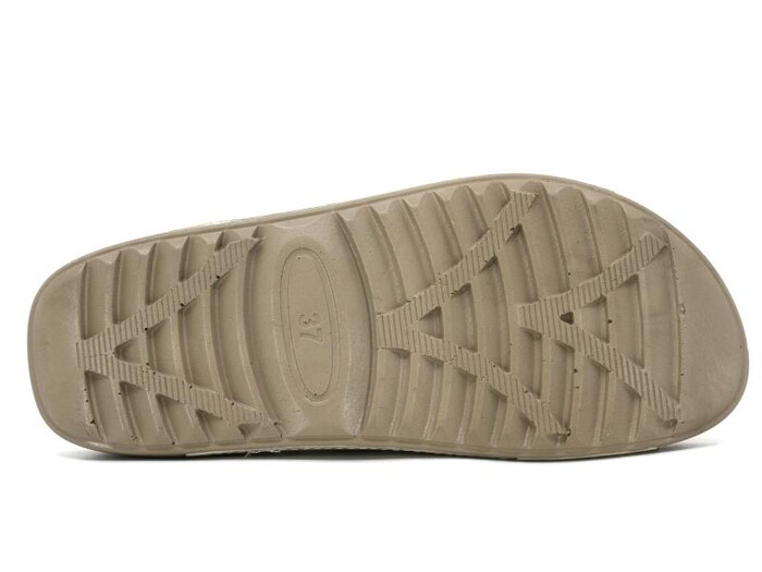 Mulex Zenne 10702 Soft Spor Taban Çapraz Kutulu Günlük Terlik Bej