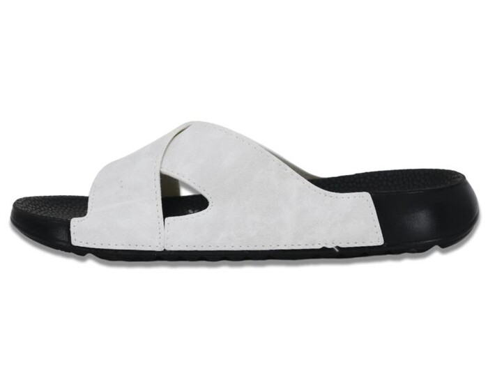 Mulex Zenne 10702 Soft Spor Taban Çapraz Kutulu Günlük Terlik Beyaz
