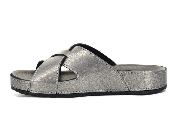 Mulex Zenne 10953 Monta Kutulu Günlük Terlik Platin - Mulex (1)