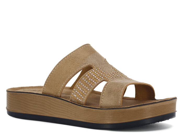 Mulex Zenne 1107 Enj. Kutulu Günlük Terlik Taba - 1