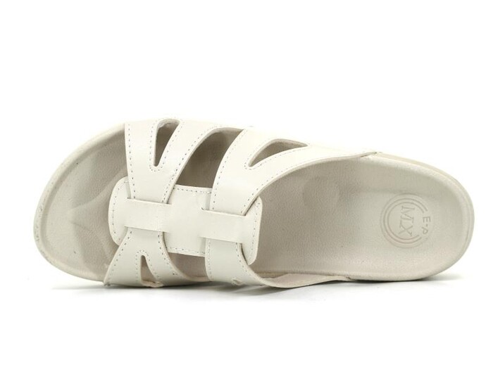 Mulex Zenne 11201 Geçmeli Monta Kutulu Günlük Terlik Bej - Mulex (1)