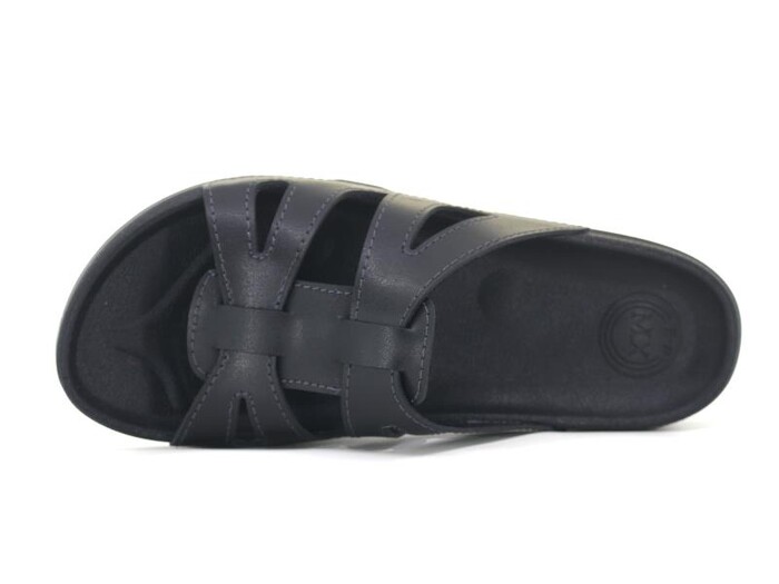 Mulex Zenne 11201 Geçmeli Monta Kutulu Günlük Terlik Siyah - Mulex (1)