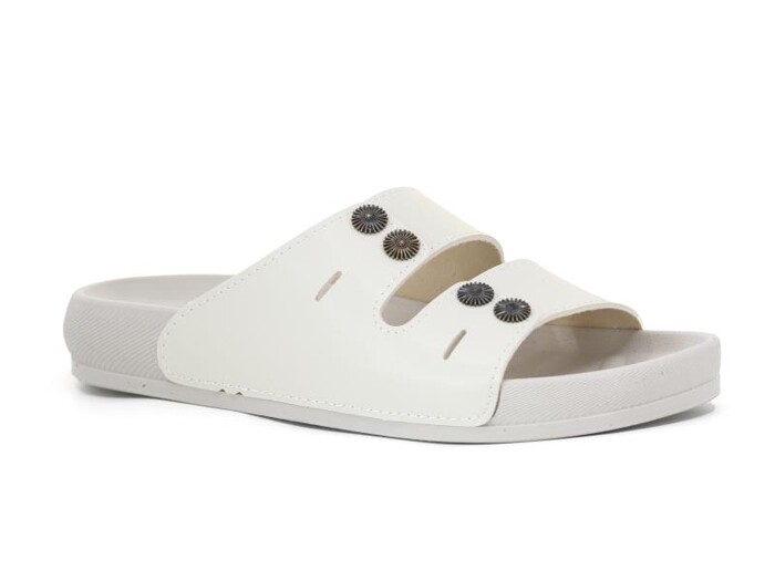 Mulex Zenne 11202 Boncuk Taşlı Soft Monta Kutulu Günlük Terlik Bej - Mulex