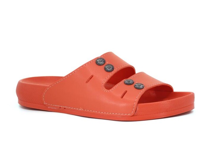 Mulex Zenne 11202 Boncuk Taşlı Soft Monta Kutulu Günlük Terlik Nar Çiçeği - Mulex