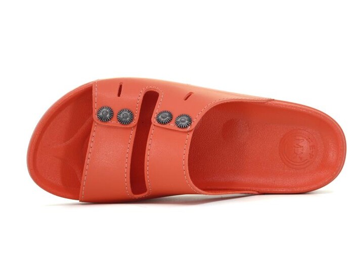 Mulex Zenne 11202 Boncuk Taşlı Soft Monta Kutulu Günlük Terlik Nar Çiçeği - Mulex (1)