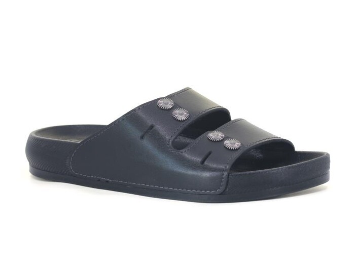 Mulex Zenne 11202 Boncuk Taşlı Soft Monta Kutulu Günlük Terlik Siyah - Mulex