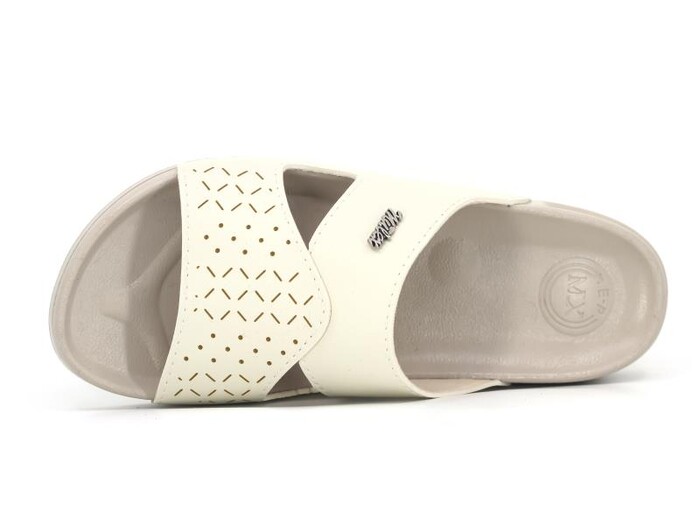 Mulex Zenne 11203 Monta Kutulu Günlük Terlik Bej - Mulex (1)