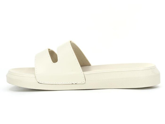 Mulex Zenne 11303 Çift Cırtlı Monta Kutulu Günlük Terlik Bej - Mulex (1)